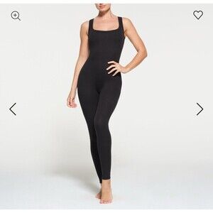 Skims cotton rib Catsuit Onesie NWT XS Soot
